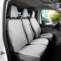 Autositzbezüge passend für VW T7 Transporter ab 2024 – Wasserabweisender Stoff aus klassischer Webstruktur