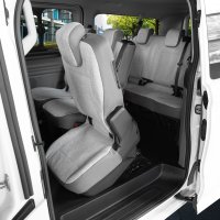 Autositzbezüge passend für VW T7 Transporter ab 2024 – Wasserabweisender Stoff aus klassischer Webstruktur
