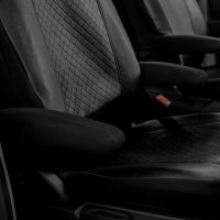 Autositzbezüge passend für FORD Transit Custom / Tourneo Custom ab 2024 – Kunstleder mit Steppung - mit 4 Armlehnen - AGR