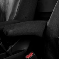 Autositzbezüge passend für FORD Transit Custom / Tourneo Custom ab 2024 – Kunstleder mit Steppung - mit 4 Armlehnen