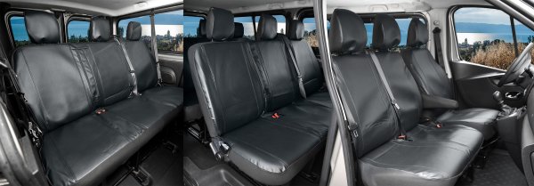 Autositzbezüge passend für Renault TRAFIC FACELIFT ab 2021 – Kunstleder