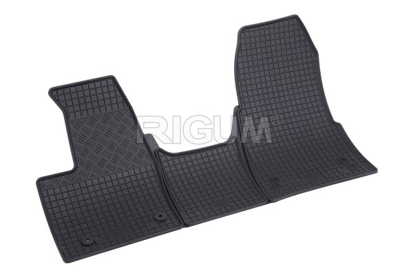 Gummimatten für Ford Tourneo Custom ab 2018 bis 2024 - 3 Sitze - Automat- 3-teiliges Set