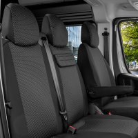 Autositzbezüge passend für Peugeot Boxer ab 2025 FACELIFT mit XXL Tisch – Polstermaterial