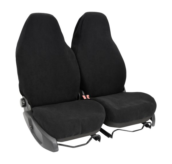 Z4L FLIESIE EASY Universal Sitzbezüge Auto 2er Set Schwarz - Sitzschoner Vordersitze