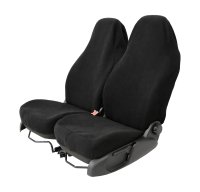 Z4L FLIESIE EASY Universal Sitzbezüge Auto 2er Set Schwarz - Sitzschoner Vordersitze