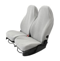 Z4L FLIESIE EASY Universal Sitzbezüge Auto 2er Set Grau - Sitzschoner Vordersitze