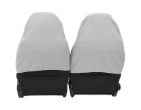 Z4L FLIESIE EASY Universal Sitzbezüge Auto 2er Set Grau - Sitzschoner Vordersitze