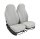 Z4L FLIESIE EASY Universal Sitzbezüge Auto 2er Set Grau - Sitzschoner Vordersitze