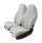 Z4L FLIESIE EASY Universal Sitzbezüge Auto 2er Set Grau - Sitzschoner Vordersitze