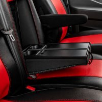Autositzbezüge passend für Ford Transit VII / VIII ab 2014 / Facelift ab 2020 – Kunstleder MA RED – roter Mittelteil