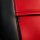 Autositzbezüge passend für Ford Transit VII / VIII ab 2014 / Facelift ab 2020 – Kunstleder MA RED – roter Mittelteil
