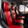 Autositzbezüge passend für Ford Transit VII / VIII ab 2014 / Facelift ab 2020 – Kunstleder MA RED – roter Mittelteil
