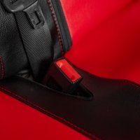 Autositzbezüge passend für Citroen Jumper ab 2006 / Facelift ab 2014 / Facelift ab 2022 – Kunstleder MA RED – roter Mittelteil