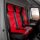 Autositzbezüge passend für Citroen Jumper ab 2006 / Facelift ab 2014 / Facelift ab 2022 – Kunstleder MA RED – roter Mittelteil