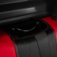 Autositzbezüge passend für Mercedes Sprinter III W907 / W910 ab 2018 – Kunstleder MA RED – roter Mittelteil
