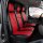 Autositzbezüge passend für Ford Transit Custom II ab 2024 – Kunstleder MA RED – roter Mittelteil