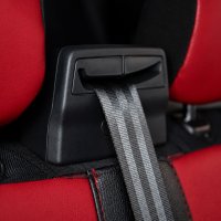 Autositzbezüge passend für Ford Tourneo Custom ab 2024 – Kunstleder MA RED – roter Mittelteil
