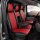 Autositzbezüge passend für Ford Tourneo Custom ab 2024 – Kunstleder MA RED – roter Mittelteil