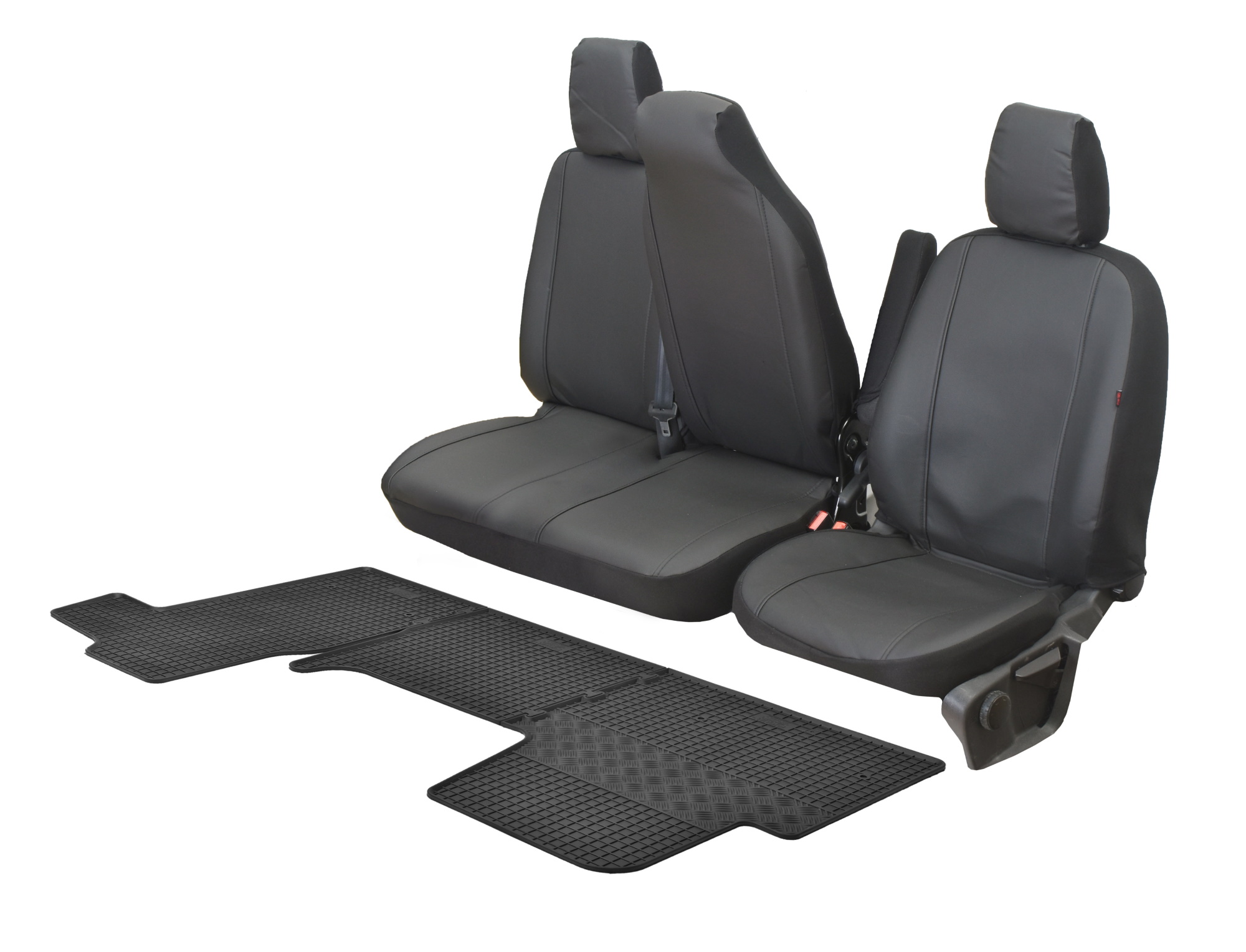 VIP Sitzbezüge und Gummifußmatten passend für Nissan NV400 ab 2011 
